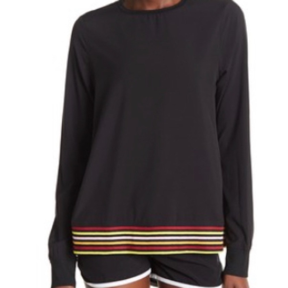 C&C California split back contrast hem top